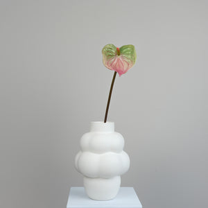 Kunstig blomst | Anthurium | Grøn/pink